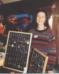 Me at one of the Craft Fairs in the Findhorn Foundation
